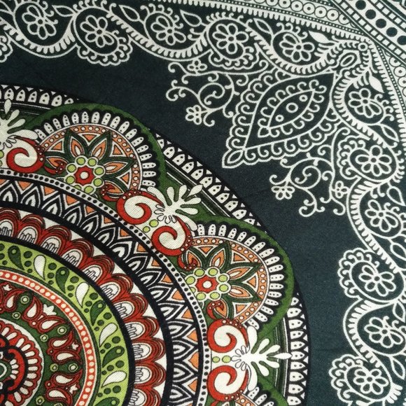 (D5)100% Rayon Harem Pants (Circles in Circle Prt) - Picture 2 of 3